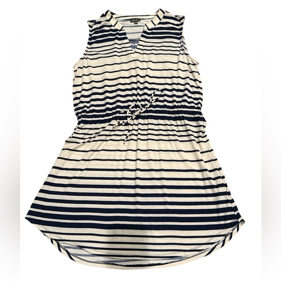 Lily Rose Dresses & Skirts - Lily Rose Navy and White Striped Dress Size XL